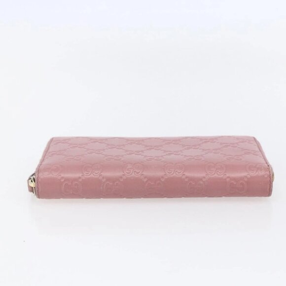 GUCCI GG Canvas Guccissima Long Wallet Leather Pink 410102 203887 Auth bs29790 - Picture 6 of 16